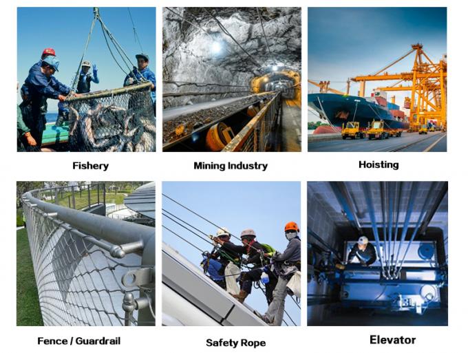 6×36WS galvanized steel wire rope used in cableway application